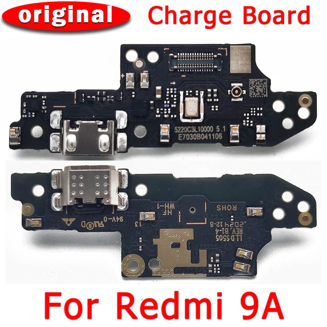 Original usb charge board for xiaomi redmi 9A charging port pcb ribbon socket dock connector flex cable replacement spare parts