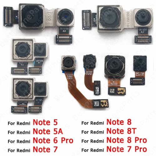 Original Rear Back Camera For Xiaomi Redmi Note 8 Pro 8T 5 5A 6 7 Camera Module Backside View Replacement Spare Parts