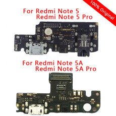 Original Charging Port For Xiaomi Redmi Note 5A Prime PCB Dock Flex Connector USB Charge Board For Redmi Note 5 Pro Spare Parts