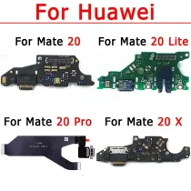 Original Charge Board For Huawei Mate 20 Lite Mate20 Pro X 20X Charging Port Dock Ribbon Socket Plate Usb Connector Spare Parts