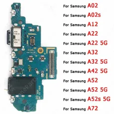 Original Charging Port For Samsung Galaxy A02 A02s A12 A22 A32 A42 A52 A52s A72 5G Charge Board Usb Connector Plate Spare Parts