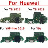 Original Charge Board For Huawei Y9 Prime 2019 2018 Y9s Charging Port Usb Connector Plate Flex Cable Ribbon Socket Spare Parts