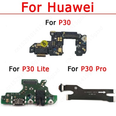Original Charging Port For Huawei P30 Lite Pro Charge Board Ribbon Socket Usb Connector Flex Cable Pcb Dock Repair Spare Parts