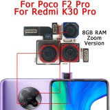 Original Front Rear Back Camera For Xiaomi Mi Poco F2 Pro PocoF2 F2Pro Redmi K30 Main Facing Selfie Frontal Camera Module Parts