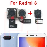 Original Front Rear Back Camera For Xiaomi Redmi 6 6A Note 6 Pro Main Facing Camera Module Flex Cable Replacement Spare Parts