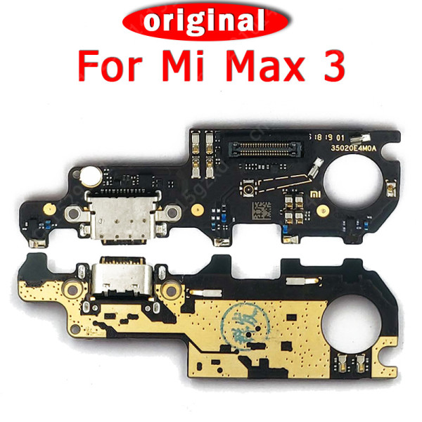 Original USB Charge Board For Xiaomi Mi Max 3 Max3 Charging Port PCB Dock Connector Flex Cable Replacement Spare Parts