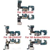 Original Charging Port for Samsung Galaxy S8 Plus S8 Active USB Charge Board PCB Plate Connector Flex Replacement Spare Parts
