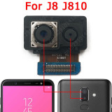 Original Front and Rear Back Camera For Samsung Galaxy J8 J810 Main Facing Frontal Camera Module Flex Replacement Spare Parts