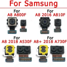 Original Front Back Camera For Samsung Galaxy A8 Plus 2016 2018 Selfie Backside Rear Small Frontal Camera Module Spare Parts