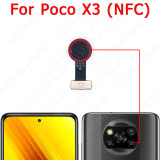 Original Front Back Camera For Xiaomi Mi Poco X3 NFC Selfie Rear Facing Frontal Camera Module Flex Replacement Spare Parts