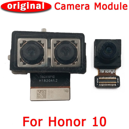 Original Front and Rear Back Camera For Huawei Honor 10 Honor10 Main Facing Camera Module Flex Cable Replacement Spare Parts