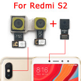 Original Front and Rear Back Camera For Xiaomi Redmi S2 Main Facing Frontal Camera Module Flex Cable Replacement Spare Parts