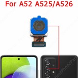 Original Front Back Camera For Samsung Galaxy A52 A525 A526 Rear Backside Selfie Frontal Facing Camera Module Flex Spare Parts