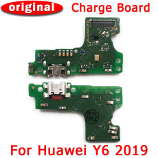 Original Charging Port For Huawei Y6 Prime 2019 USB Charge Board PCB Dock Socket Plate Connector Flex Replacement Spare Parts