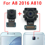 Original Front Back Camera For Samsung Galaxy A8 Plus 2016 2018 Selfie Backside Rear Small Frontal Camera Module Spare Parts