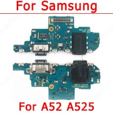 Original Charge Board For Samsung Galaxy A52 Charging Port Plate Ribbon Socket Usb Connector Replacement Flex Cable Spare Parts