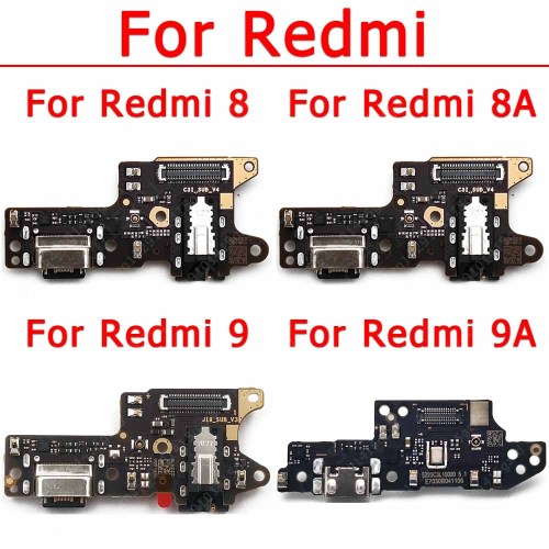 Original Usb Charge Board For Xiaomi Redmi 8 8A 9 9A Charging Port Plate Flex Cable Ribbon Socket Repair Replacement Spare Parts