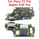 Original Charge Board For Xiaomi Mi Poco F2 Pro F3 GT X3 NFC Charging Port Ribbon Socket Usb Connector Pcb Dock Flex Spare Parts