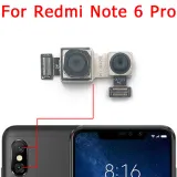 Original Front Rear Back Camera For Xiaomi Redmi 6 6A Note 6 Pro Main Facing Camera Module Flex Cable Replacement Spare Parts