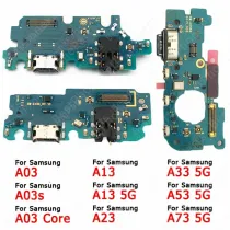 Original Charging Port For Samsung Galaxy A03 Core A03s A13 A23 A33 A53 A73 5G Charge Board Usb Connector PCB Plate Spare Parts