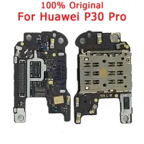 100% Original SIM/SD Card Reader with Microphone Flex cable For Huawei P30 pro SIM Holder Conecction board Replacement parts