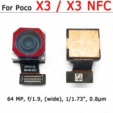 Original Rear Back Camera For Xiaomi Mi Poco X3 NFC Main Backside Big Camera Module Flex Cable Replacement Spare Parts