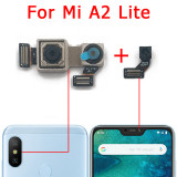 Original Front and Rear Back Camera For Xiaomi Mi A2 Lite Main Facing Frontal Camera Module Flex Cable Replacement Spare Parts