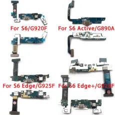 Original USB Charge Board For Samsung Galaxy S6 Edge Plus S6 Active Charging Port PCB Dock Connector Replacement Spare parts