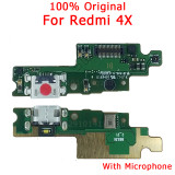 Original Charging Port For Xiaomi Redmi 4X Charge Board USB Plate PCB Ribbon Socket Dock Connector Flex Replacement Spare Parts