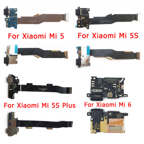 Original Charging Port For Xiaomi Mi 6 5 5S Plus Mi6 Mi5 5SPlus USB Charge Board PCB Dock Connector Flex Replacement Spare Parts