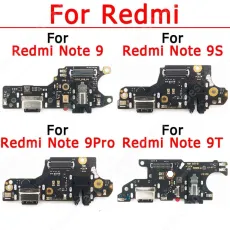 Original Usb Charge Board For Xiaomi Redmi Note 9 Pro 9S 9T Charging Port Ribbon Socket Plate Pcb Dock Connector Spare Parts
