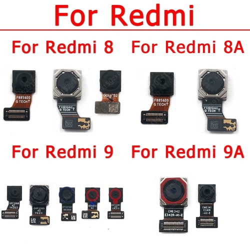 Original Rear Front Camera For Xiaomi Redmi 8 8A 9 9A Back Flex Facing Selfie Frontal Camera Module Replacement Spare Parts