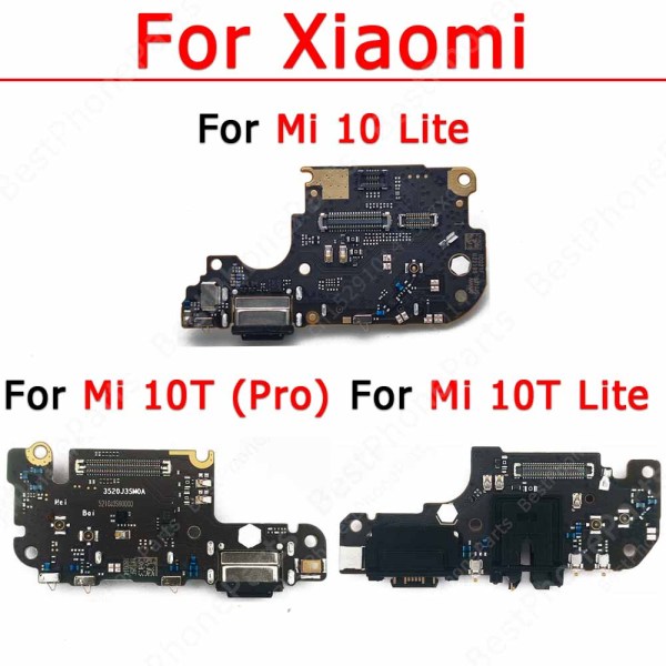 Original Charge Board For Xiaomi Mi 10 Lite 10T Pro Mi10 Mi10T Charging Port Usb Connector Flex Pcb Dock Replacement Spare Parts
