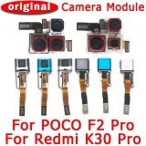 Original Front Rear Back Camera For Xiaomi Mi Poco F2 Pro PocoF2 F2Pro Redmi K30 Main Facing Selfie Frontal Camera Module Parts