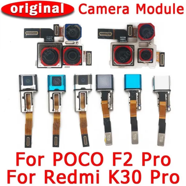 Original Front Rear Back Camera For Xiaomi Mi Poco F2 Pro PocoF2 F2Pro Redmi K30 Main Facing Selfie Frontal Camera Module Parts
