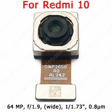 Original Rear Back Camera For Xiaomi Redmi 10 Main Backside Big Camera Module Flex Replacement Spare Parts