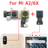 Original Front Back Camera For Xiaomi Mi A1 A2 Lite A3 5X 6X Frontal Small Repair Rear Selfie Backside Camera Module Spare Parts