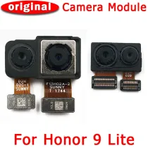 Original Front Rear Back Camera For Huawei Honor 9 Lite 9Lite Light Main Facing Camera Module Flex Cable Replacement Spare Parts