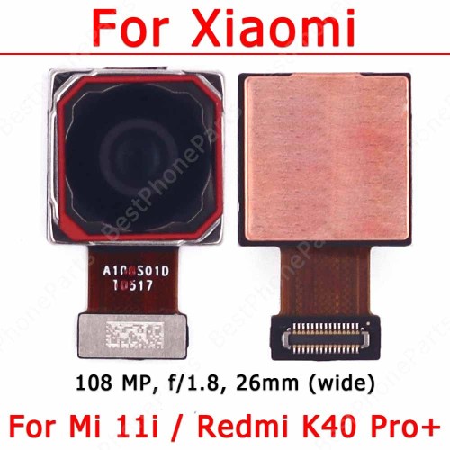 Original Rear Back Camera For Xiaomi Mi 11i Redmi K40 Pro Plus Main Backside Camera Module Flex Cable Replacement Spare Parts