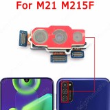 Original Front Back Camera For Samsung Galaxy M21 M215 Rear Backside Selfie Frontal Facing Camera Module Repair Flex Spare Parts