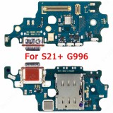 Original Charge Board For Samsung Galaxy S21 Plus Ultra G991 G996 G998 Charging Port Plate Ribbon Socket Pcb Dock Usb Connector