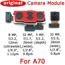 Original Front Rear Back Camera For Samsung Galaxy A70 A705 Main Facing Frontal Camera Module Flex Cable Replacement Spare Parts