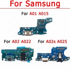 Original Charge Board For Samsung Galaxy A01 A02 A02s Charging Port Ribbon Socket Pcb Dock Flex Cable Usb Connector Spare Parts