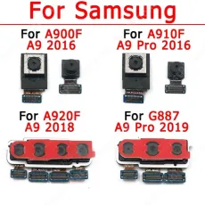 Original Front Back Camera For Samsung Galaxy A9 Pro 2016 2018 2019 Selfie Frontal Rear Backside Camera Module Flex Spare Parts
