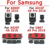 Original Front Back Camera For Samsung Galaxy A9 Pro 2016 2018 2019 Selfie Frontal Rear Backside Camera Module Flex Spare Parts