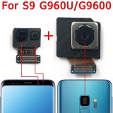 Original Front Back Camera For Samsung Galaxy S9 Plus G960 G965 Small Frontal Rear Selfie Backside Camera Module Spare Parts