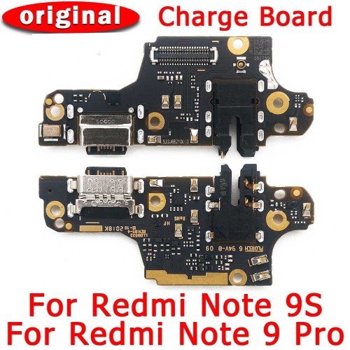 Original usb charge board for xiaomi redmi note 9S 9 Pro S 9Pro charging port pcb socket plate connector replacement spare parts