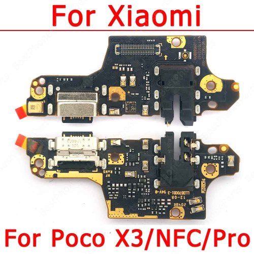 Original Usb Charge Board For Xiaomi Mi Poco X3 NFC Pro Charging Port Plate Pcb Dock Connector Ribbon Socket Repair Spare Parts