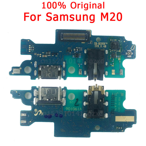 Original Charging Port For Samsung Galaxy M20 USB Charge Board For M205F PCB Dock Connector Flex Cable Replacement Spare parts