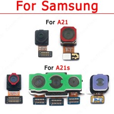 Original Front Back Camera For Samsung Galaxy A21 A21s Rear Backside Selfie Frontal Facing Camera Module Repair Flex Spare Parts